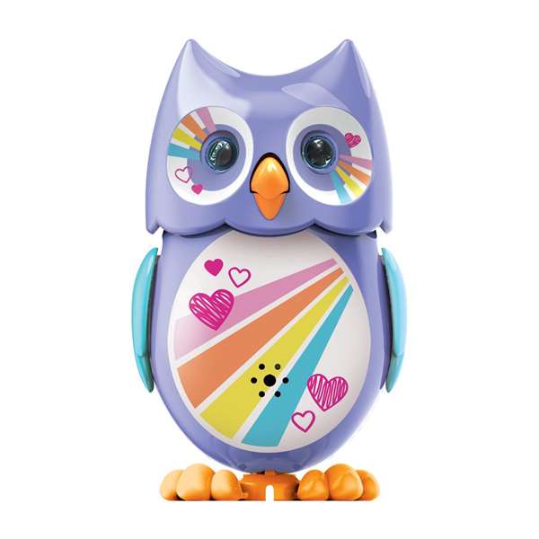 Bizak Mascota interactivo Digiowl búho - Jouet interactif hibou avec plus de 50 sons et yeux qui brillent dans le noir - Modèles surtidos