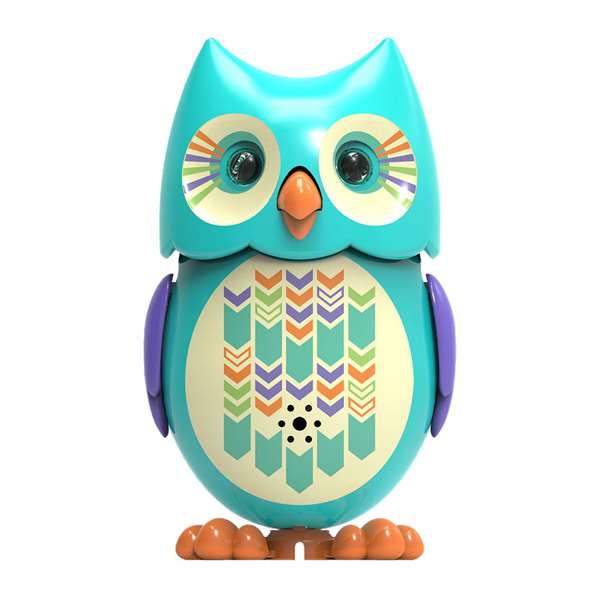 Bizak Mascota interactivo Digiowl búho - Jouet interactif hibou avec plus de 50 sons et yeux qui brillent dans le noir - Modèles surtidos
