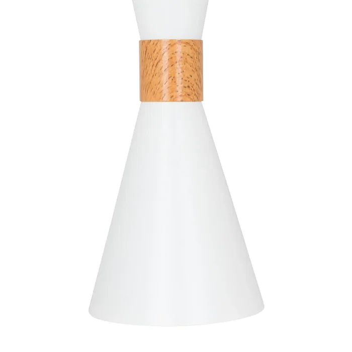 Gracelyn Lampe Suspendue SKD-P138-G en Métal et Bois avec Câble Réglable en Hauteur, Design Moderne