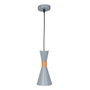 SKD Lampe à Suspension Gracelyn Gris Acier 1xE27 SKD-P138-G Sans Ampoule