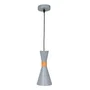 Gracelyn Lampe Suspendue SKD-P138-G en Métal et Bois avec Câble Réglable en Hauteur, Design Moderne