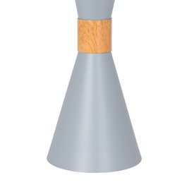 SKD Lampe à Suspension Gracelyn Gris Acier 1xE27 SKD-P138-G Sans Ampoule