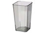 Giftdecor Jarron Aparenza Carré Acrylique Gris 38 cm (Set de 12)
