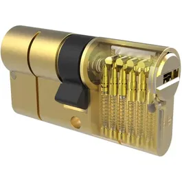 YALE - Cylindre de haute sécurité débrayable Série 2100, 30x40 mm, nickelé, anti-crochetage, anti-perçage, anti-bumping, livré avec 5 clés