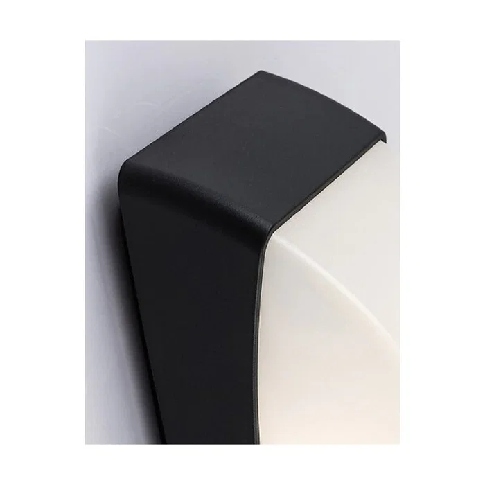 RABALUX Applique Extérieur Opole - Noir Mat avec Panthe Blanche