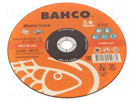 BAHCO Meule à tronçonner Ø 230mm 2,5mm