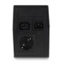Ewent EW3946 SAI Ligne Interactive 600 VA 360 W avec AVR, Protecteur de Puissance pour PC et Bureau, Prise C13 et Type F
