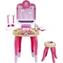 KLEIN Centre de beauté Barbie Happy Vibes - Jouet de beauté avec miroir éclairant, sèche-ongles électronique, dressing, accessoires et lumière