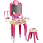 KLEIN Centre de beauté Barbie Happy Vibes - Jouet de beauté avec miroir éclairant, sèche-ongles électronique, dressing, accessoires et lumière