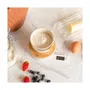 Livoo DOM466 Balance de cuisine Dynamo sans piles avec plateau en bambou, écran LCD, 4 unités de mesure, capacité max 5 kg