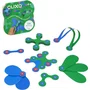 Gipsy Toys Itsy CLIXO - Jeu de Construction Magnétique Multisensoriel 18 Pièces - Jouet Éducatif et Créatif Flexible Bleu/Vert - À Partir de 4 Ans