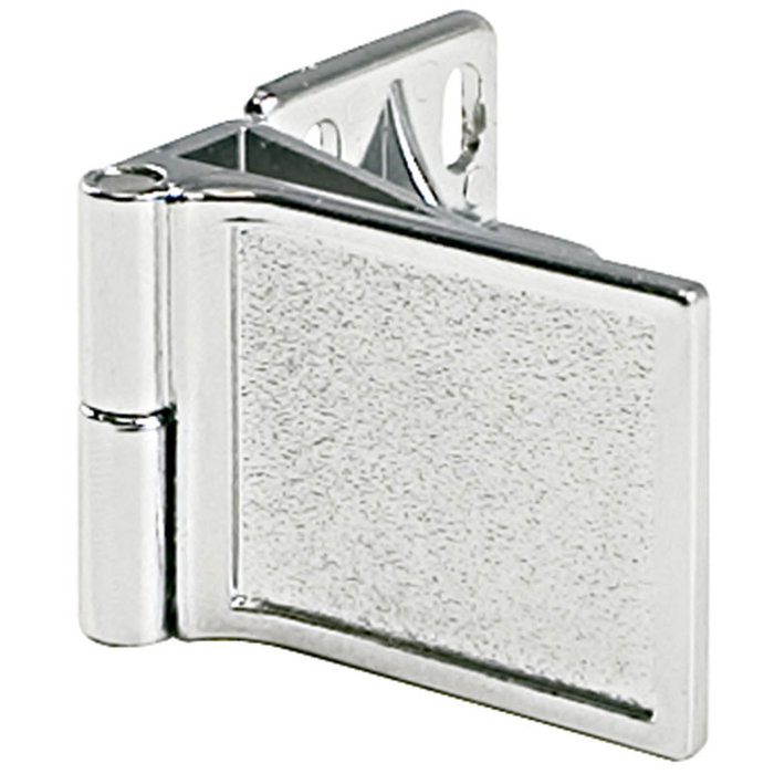 HERRAJES ALK Charnière centrale pour porte en verre intérieur, chrome, pack de 2 HERRAJES ALK Charnière centrale pour porte en verre intérieur, chrome, pack de 2