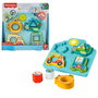 Fisher-Price Puzzle et Tri de Formes 2 en 1 Véhicules HRP31, avec 40 Chansons, Sons et Lumières, Jouet Éducatif (Anglais, Français, Allemand, Italien, Portugais, Espagnol)