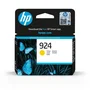 HP Cartouche d'encre authentique 924 Jaune - Compatible HP OfficeJet Pro 8120/8130 - Rendement 500 pages - Jet d'encre