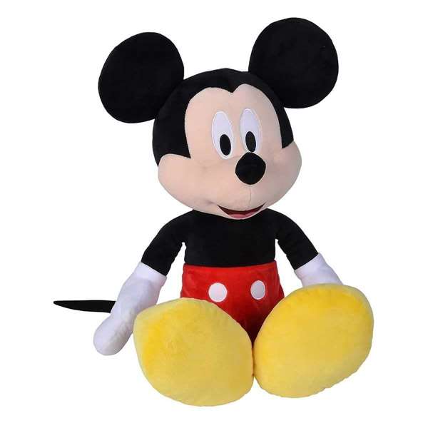 Smoby Peluche Mickey 61 cm - Peluche en tissu, recommandé dès la naissance (langues: espagnol, portugais)