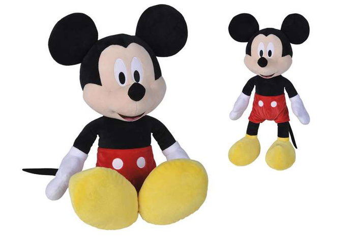 Smoby Peluche Mickey 61 cm - Peluche en tissu, recommandé dès la naissance (langues: espagnol, portugais)