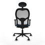Piqueras y Crespo Chaise de Bureau 1D036N1 Bleu clair
