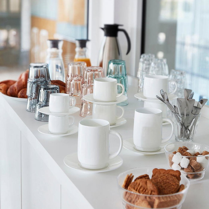 Ensemble de tasses à café Arcoroc Intensity Baril Beige verre 90 ml (6 Unités)