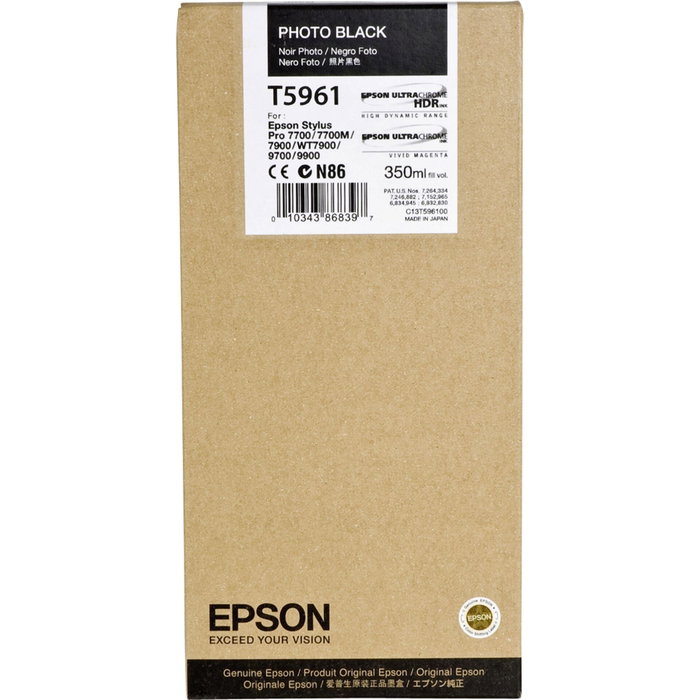 Epson Cartouche d'encre Photo Black 350 ml C13T596100