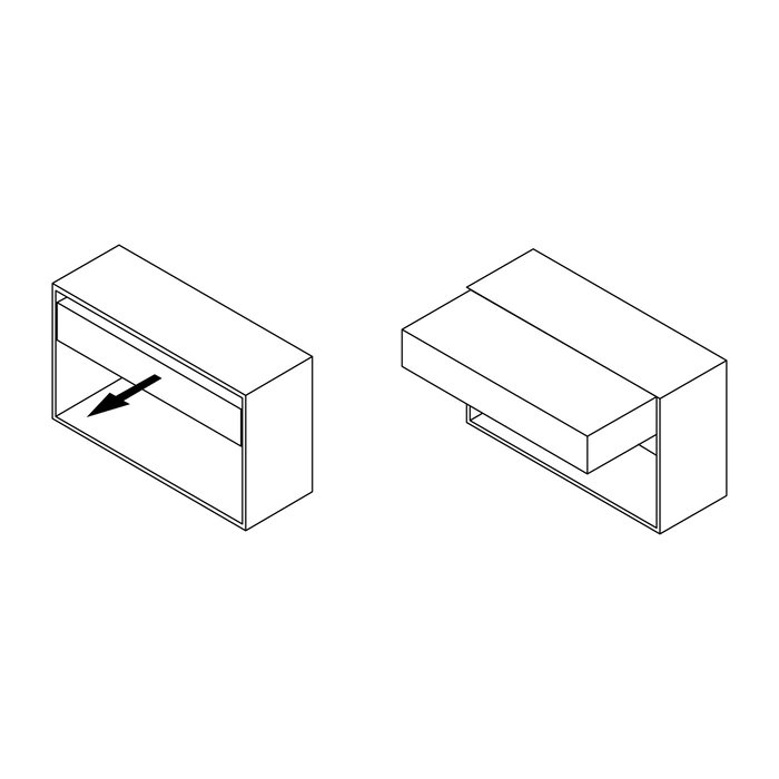 Emuca Coulisses pour table extensible et relevable Oplà Folding+39, Aluminium, Acier inox anodisé
