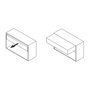 Emuca Coulisses pour table extensible et relevable Oplà Folding+39, Aluminium, Acier inox anodisé