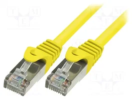 LOGILINK Cordon de raccordement Cat 5e F/UTP RJ45 2m jaune