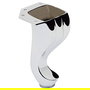 Q&Q Pata Saray H140 - Pied de meuble/sofa en Zamak avec finition chrome - Hauteur 140 mm