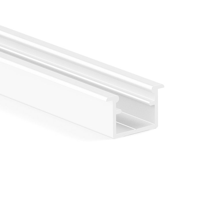 HERRAJES ALK Profil Aluminium pour LED KALE+ Encastré 3 mètres - Set de 2 Profils avec Finitions Argent Mat, Noir et Blanc