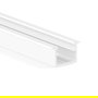 HERRAJES ALK Profil Aluminium pour LED KALE+ Encastré 3 mètres - Set de 2 Profils avec Finitions Argent Mat, Noir et Blanc