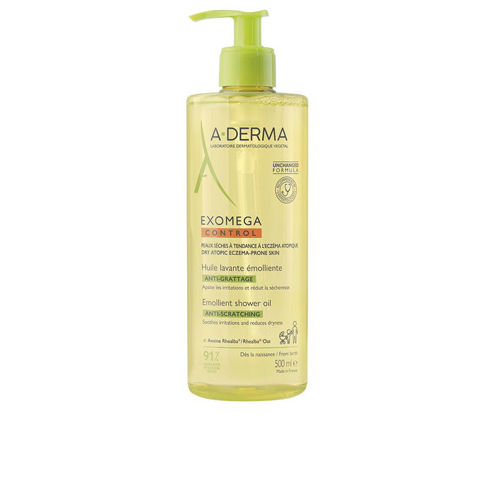 A-Derma Huile de douche émolliente EXOMEGA CONTROL 500 ml pour peaux sèches et sensibles A-Derma Huile de douche émolliente EXOMEGA CONTROL 500 ml pour peaux sèches et sensibles
