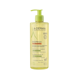 A-Derma Huile de douche émolliente EXOMEGA CONTROL 500 ml pour peaux sèches et sensibles