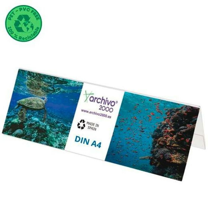 Présentoir de comptoir Archivo 2000 Transparent A4 PET