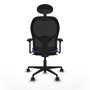 Piqueras y Crespo Chaise de Bureau avec Appui-tête Jorquera 3D036N1 Bleu clair