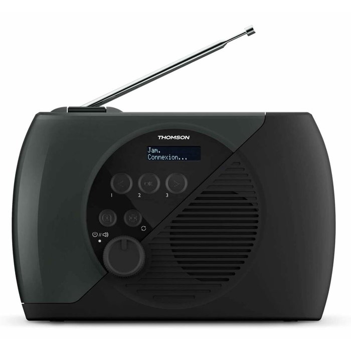 Thomson RT350DAB Radio portable DAB+ et FM Gris et Noir Thomson RT350DAB Radio portable DAB+ et FM Gris et Noir