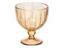 Vivalto Copa Helado Rayas Ambar 360 ml en Verre 10x12x10cm (Set de 24)