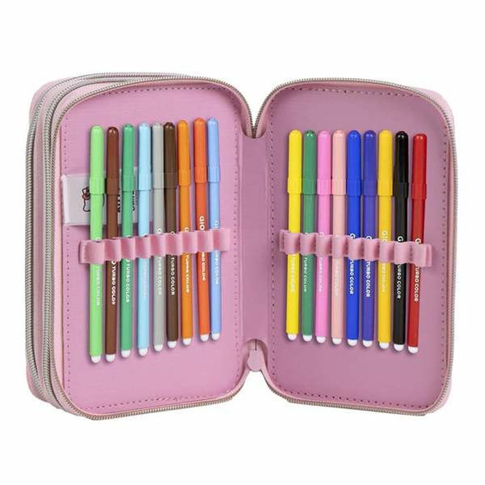 Pochette crayons Hello Kitty Rose 12,5 x 6,5 x 19,5 cm