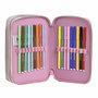 Pochette crayons Hello Kitty Rose 12,5 x 6,5 x 19,5 cm