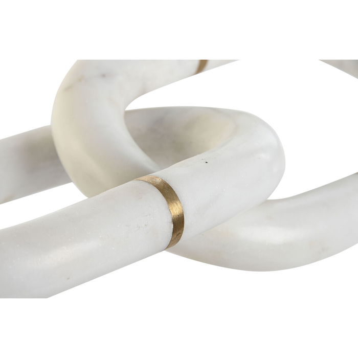 Figurine Décorative Home ESPRIT Blanc Doré Chaîne 13 x 13 x 28 cm Figurine Décorative Home ESPRIT Blanc Doré Chaîne 13 x 13 x 28 cm