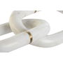 Figurine Décorative Home ESPRIT Blanc Doré Chaîne 13 x 13 x 28 cm