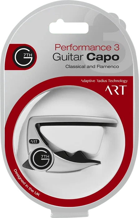 G7TH Capo pour Guitare Cordes Nylon - Argenté