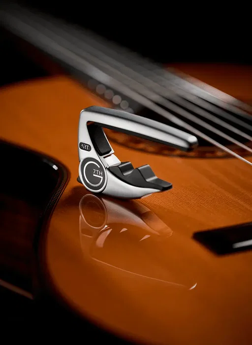 G7TH Capo pour Guitare Cordes Nylon - Argenté
