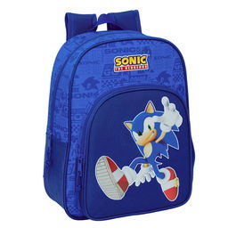 Cartable Sonic Bleu 26 x 34 x 11 cm