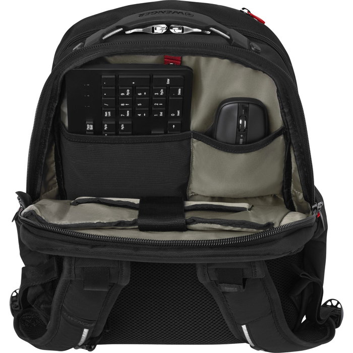 Wenger Cosmic 17 Sac à dos pour ordinateur portable avec compartiment tablette, Noir