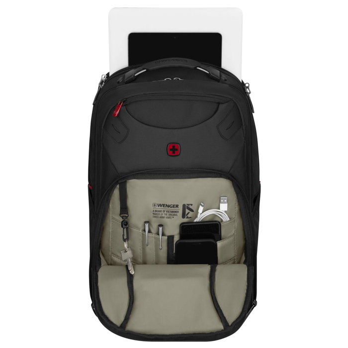 Wenger Cosmic 17 Sac à dos pour ordinateur portable avec compartiment tablette, Noir