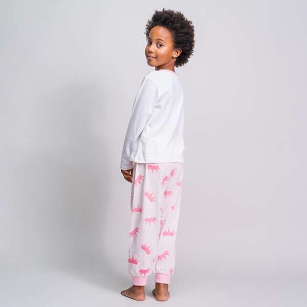 Cerdá Pyjama Long Princess en Jersey pour Fille 3 Ans - Taille 3 Ans, Blanc