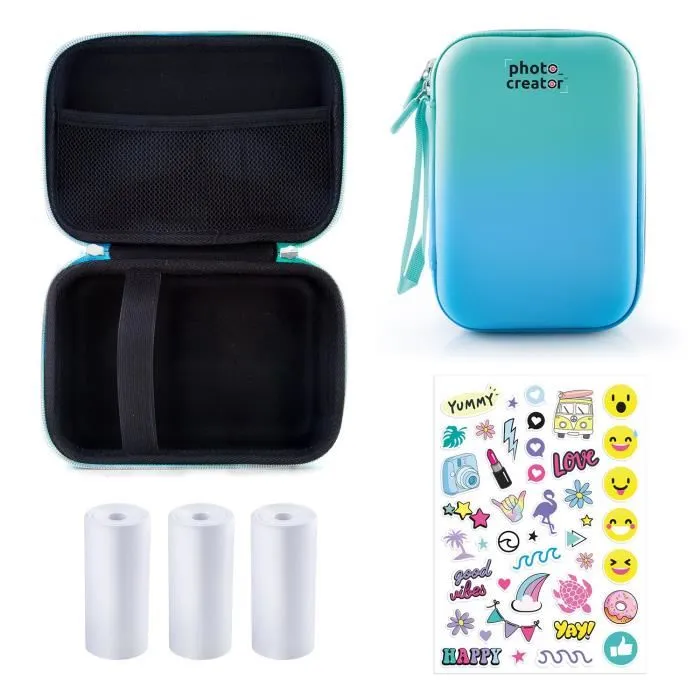 Canal Toys CLK 012 Housse de transport et de protection pour appareil photo instantané, pour enfant fille, multicolore, compatible avec Photo Creator