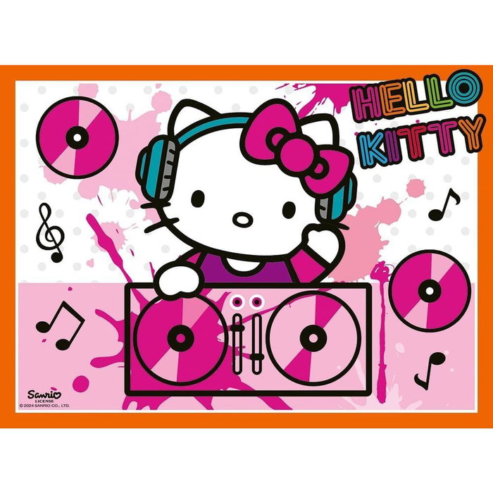 Ravensburger - Puzzle Hello Kitty 12, 16, 20 et 24 pièces pour enfants dès 3 ans - Dimension 19 x 14 cm