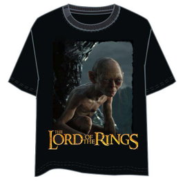 AMAZON STUDIOS - T-shirt adulte Gollum Le Seigneur des Anneaux en coton 100% - 160g - Impression recto - Taille M