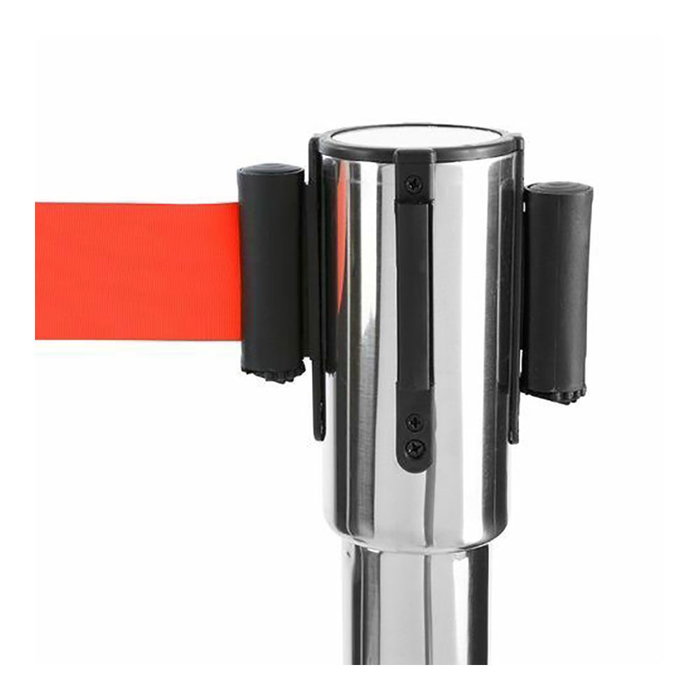 Séparateur NMZ Extensible Rouge Argenté Acier inoxydable 2 m