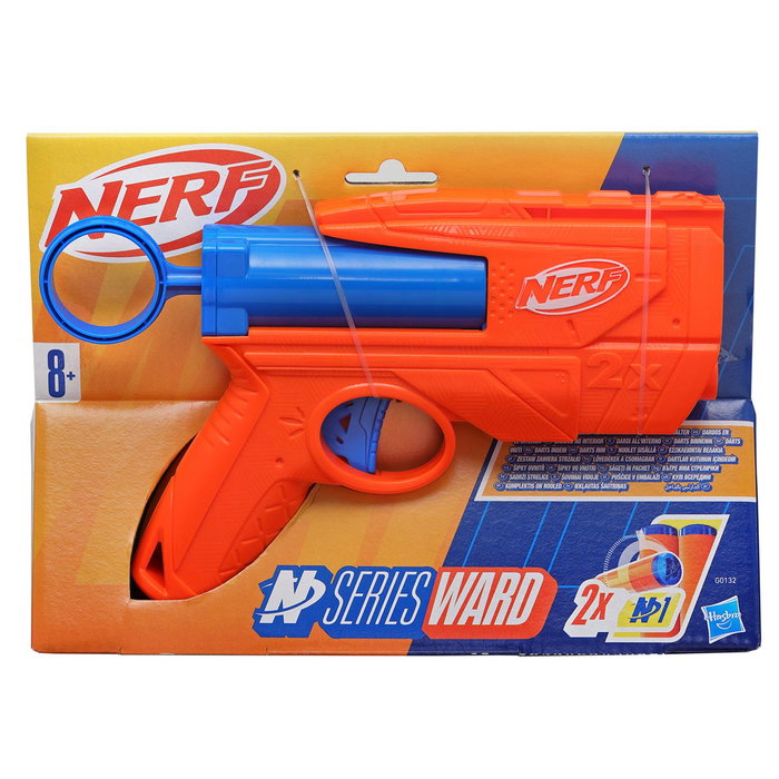 Hasbro Nerf N-Series Ward G0132 Blaster avec chargeur frontal, 4 dards N1 et taille parfaite pour l'action - Dès 8 ans
